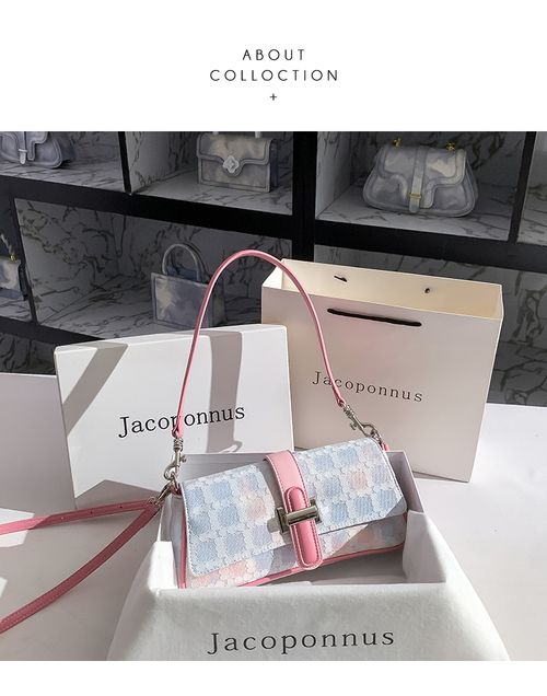 雅各邦真皮法式婚包女新娘轻奢法棍包2025新款高级感小众斜挎腋下