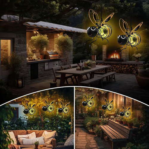 Outdoor Hanging Solar Bee Light