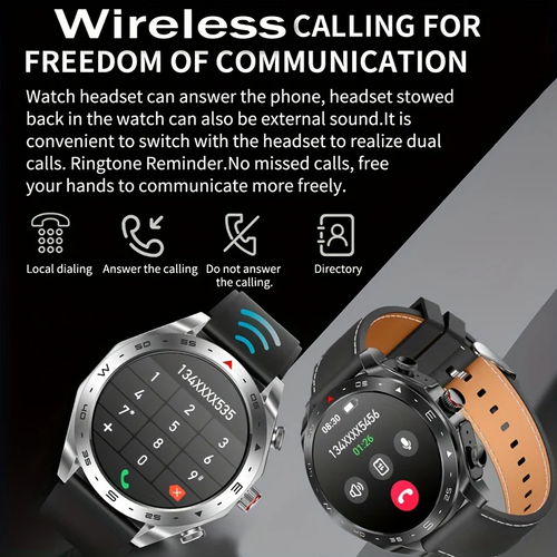 Paearofero 2-in-1 Smartwatch with TWS Earphones – Full Touch HD Display, AI Voice Control, Fitness Tracker, IP67 Waterproof