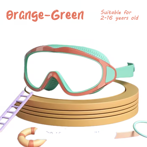 🔥🔥HD children's large frame waterproof and anti-fog swimming goggles