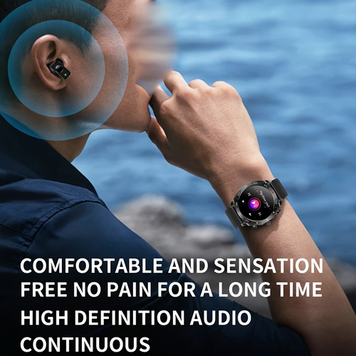 Paearofero 2-in-1 Smartwatch with TWS Earphones – Full Touch HD Display, AI Voice Control, Fitness Tracker, IP67 Waterproof