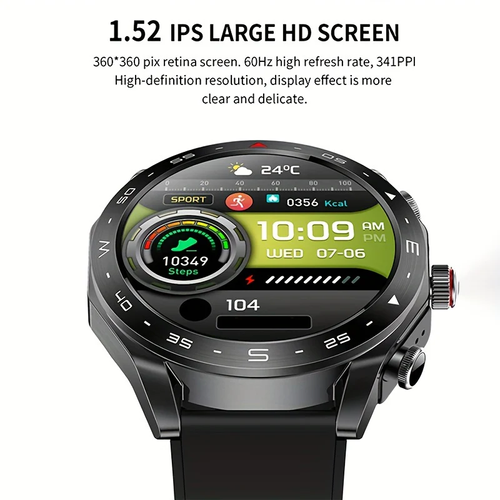 Paearofero 2-in-1 Smartwatch with TWS Earphones – Full Touch HD Display, AI Voice Control, Fitness Tracker, IP67 Waterproof