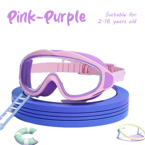 🔥🔥HD children's large frame waterproof and anti-fog swimming goggles
