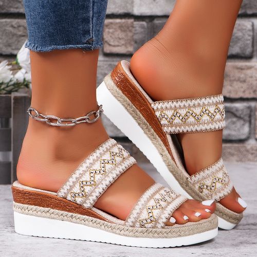 👡 Stylish wedge thick-soled slippers WOMEN high quality soft-soled sandals large size casual outerwear beach shoes