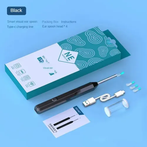 Wireless otoscope, high-definition earwax removal tool, with camera, Usb charging, electric, smart WIFI