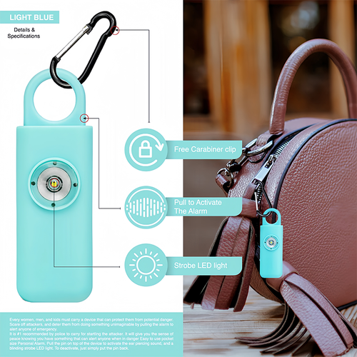 Rechargeable anti-wolf alarm 135 decibel anti-wolf wonder dual-mode outdoor flashing personal alarm