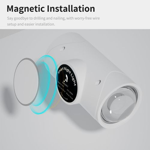 Seven-color gradient light ambient light, intelligent human body induction rechargeable magnetic magic wall LED induction light