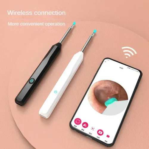Wireless otoscope, high-definition earwax removal tool, with camera, Usb charging, electric, smart WIFI