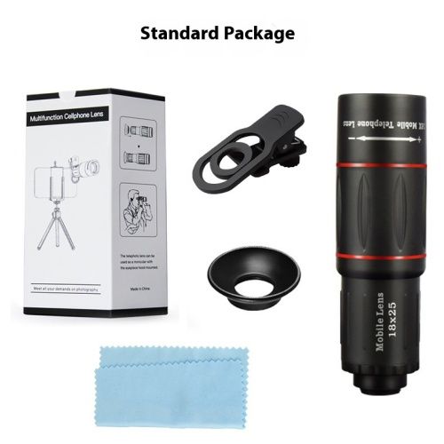 External Telephoto Mobile Phone Lens with Tripod Universal Optical Glass Telescope 18x Mobile Phone Zoom Lens for iphone Android