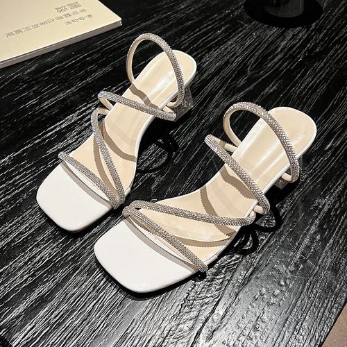 💎Fashionable and shiny rhinestone lace-up women's shoes, anti-slip high heels, dress shoes