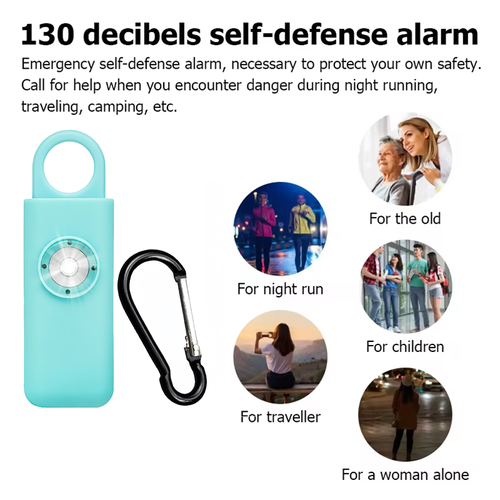 Rechargeable anti-wolf alarm 135 decibel anti-wolf wonder dual-mode outdoor flashing personal alarm