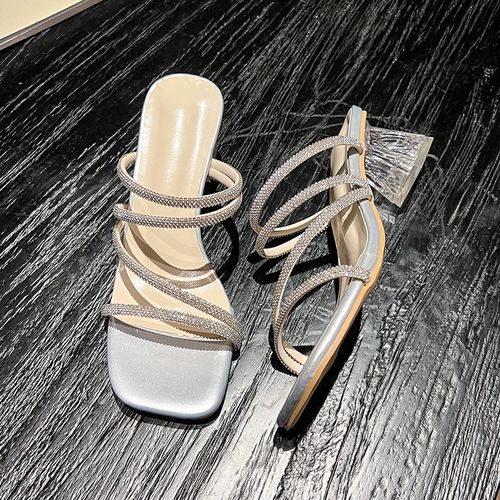 💎Fashionable and shiny rhinestone lace-up women's shoes, anti-slip high heels, dress shoes