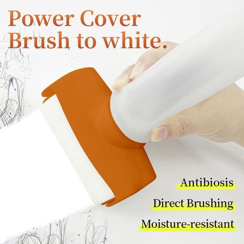 Waterproof wall repair paint, with roller coating for covering white wall stains and graffiti