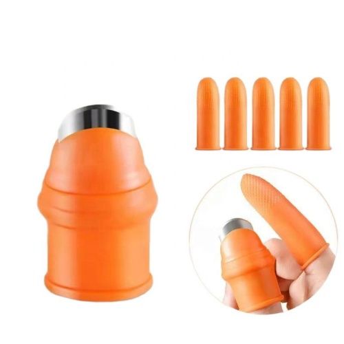 Finger Protector With Blade for Fruit and Vegetable Picking Potted Plants Trim Silicone Thumb Knife Set Portable Garden Tools