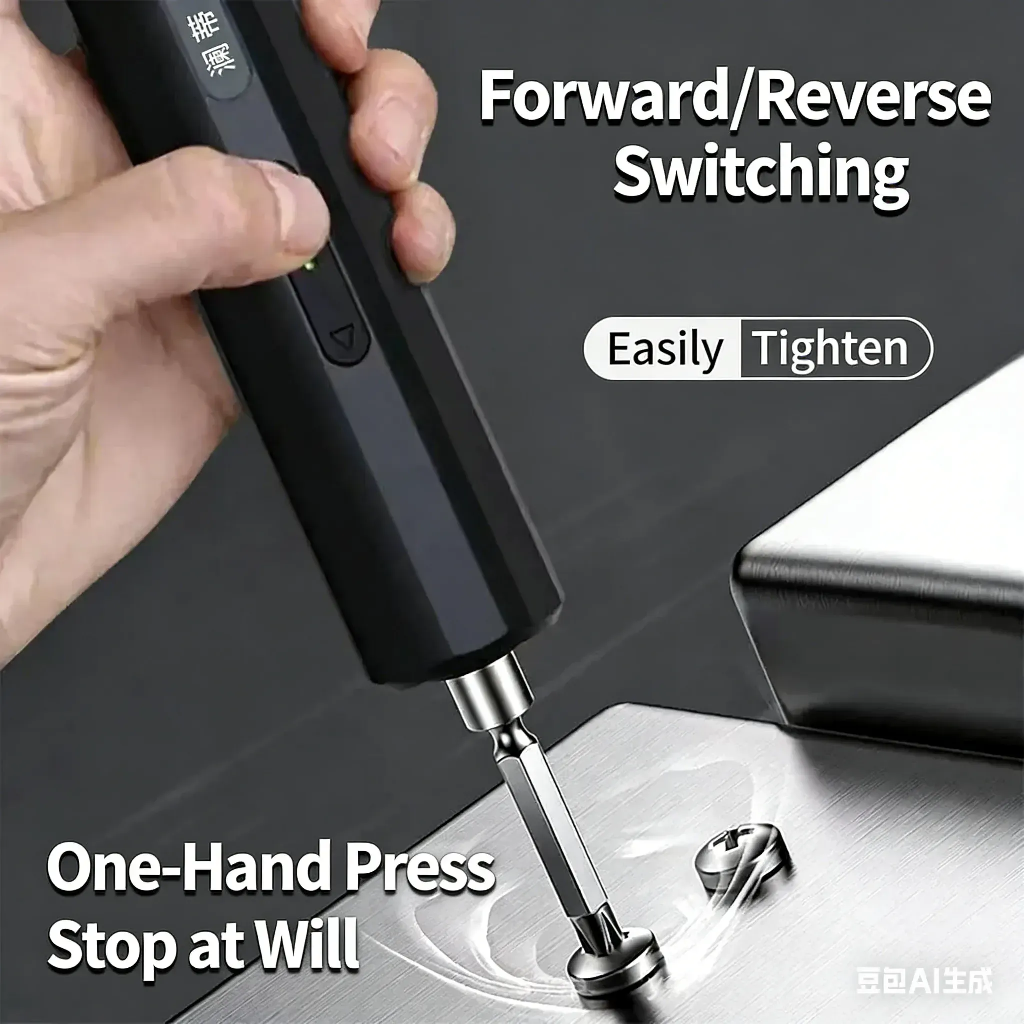 Multi-Function Mini Electric Screwdriver Set - Rechargeable Cordless Power Screwdriver with High Torque, Household & DIY Tool Kit