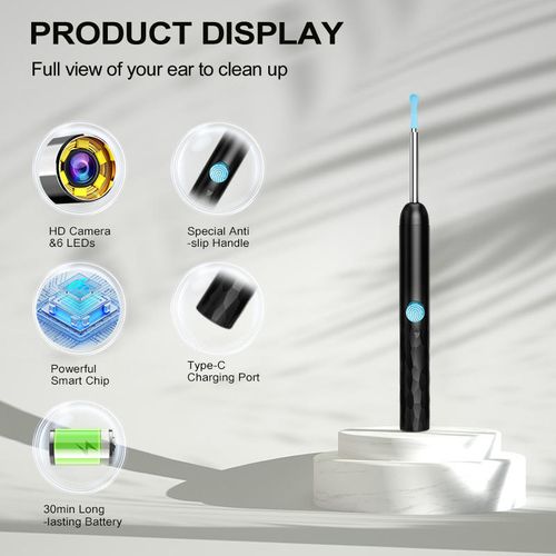 Household visual ear pick endoscope, buy one get nine-piece set free, luminous and safe for both kids and adults