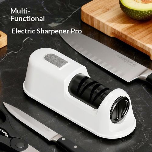 Rechargeable Electric Knife Sharpener – Sharp Knives in Seconds!