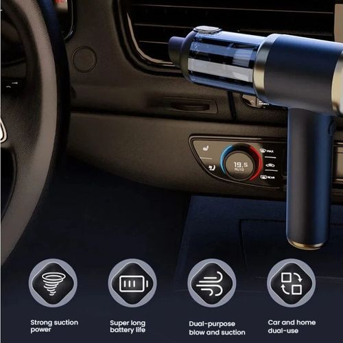 2026 New Car Vacuum Cleaner, 2-in-1 Suction & Blowing, Wireless Mini Vacuum, for Car & Home Use, Electric Dust Blower with Strong Suction Power