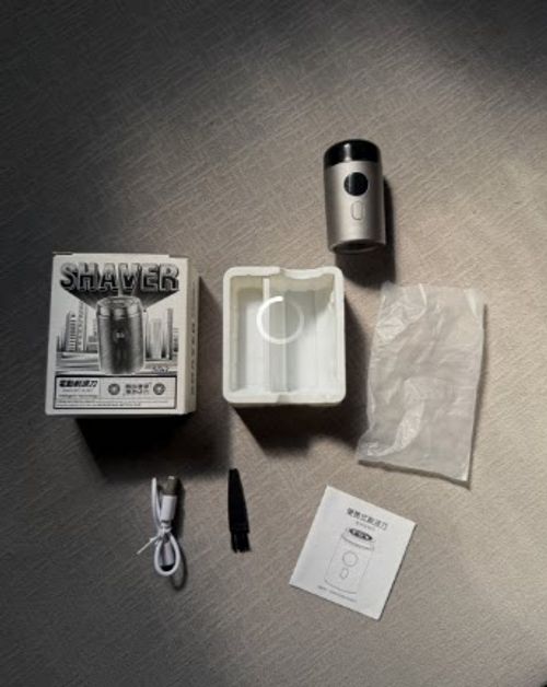 New Mini Electric Shaver for Men, Rechargeable, Suitable for Home, Travel and Car Use, Full Body Washable, Durable and Portable