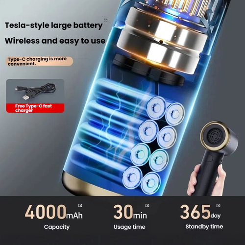 2026 New Car Vacuum Cleaner, 2-in-1 Suction & Blowing, Wireless Mini Vacuum, for Car & Home Use, Electric Dust Blower with Strong Suction Power