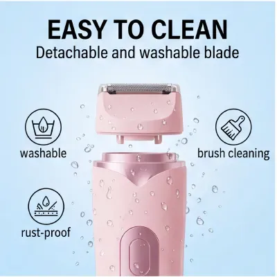 All-New Waterproof Electric Trimmer with Dual-Function Stainless Steel Blade & Digital Display | Gentle care to meet all your at-home grooming needs.