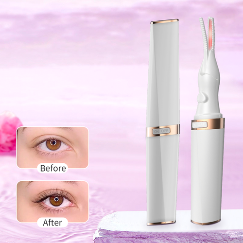 Electric Heated Eyelash Curler, Long-Lasting Curl Styling Portable Rechargeable Lash Curler