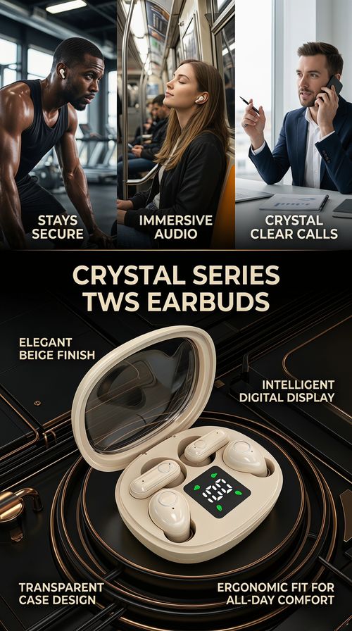 Bestselling 4-Pack Comfortable Mini In-Ear Bluetooth 5.4 Earphones with Digital Display, Low Latency for Gaming, and Extra Long Battery Life