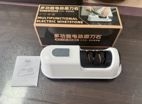 Rechargeable Electric Knife Sharpener – Sharp Knives in Seconds!