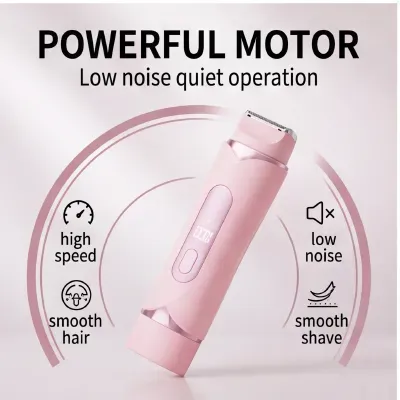 All-New Waterproof Electric Trimmer with Dual-Function Stainless Steel Blade & Digital Display | Gentle care to meet all your at-home grooming needs.