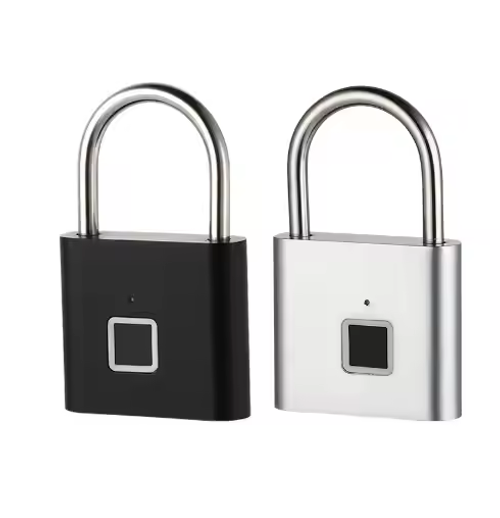 Smart fingerprint padlock outdoor waterproof and rust-proof padlock smart electronic padlock head door anti-theft password lock cabinet