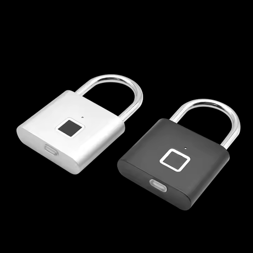 Smart fingerprint padlock outdoor waterproof and rust-proof padlock smart electronic padlock head door anti-theft password lock cabinet