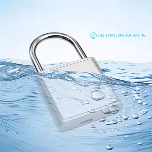 Smart fingerprint padlock outdoor waterproof and rust-proof padlock smart electronic padlock head door anti-theft password lock cabinet