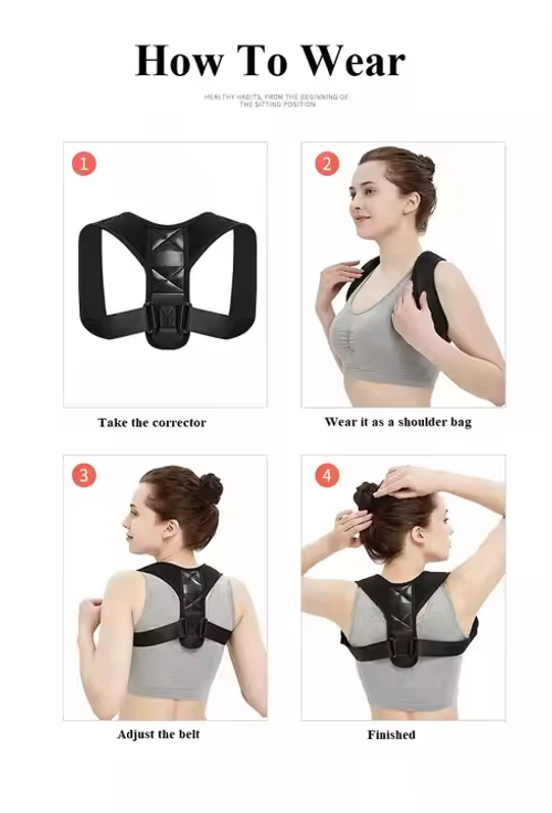 Adult hunchback posture correction belt breathable inner wear posture correction belt waist back sitting posture correction clavicle belt posture correction belt