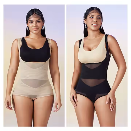 Large size thin waist arm lifting corset tight belly lifting chest shaping triangle one-piece corset