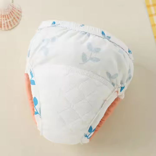 Baby training pants children's a-class pure cotton diaper pocket anti-side leakage baby spring and summer diaper pants washable, 10-20 kg can be worn, random colors