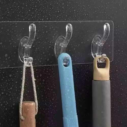 Multi-functional transparent hooks - 24 pieces per pack ⚡