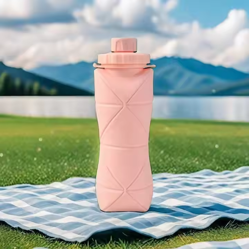 Travel portable leak-proof foldable water bottle