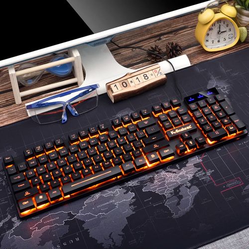 K4 jogo mecânico de alta qualidade USB keyboard com fio game keyboard mouse set