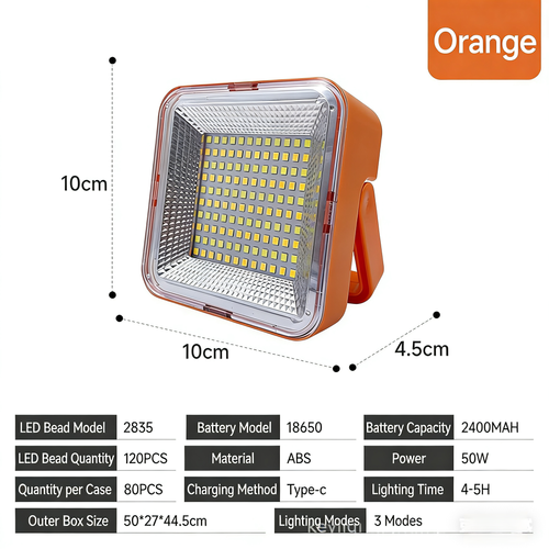 High-intensity Continuous Lighting  LED Mini Solar Waterproof USB Camping Lights for Emergency Phone Charging Handheld Continuous Lighting
