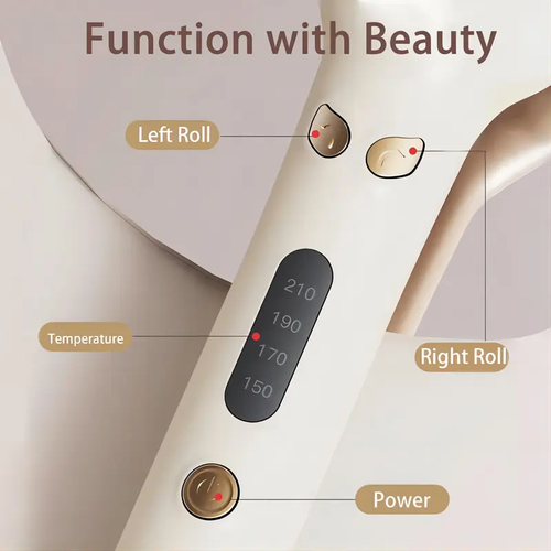 Automatic Hair Curling Iron,Hair Curler, Negative Ion Automatic Hair Hair Curl Wand, 4 Modes Adjustable Temperatures Rotating Curling Iron for Women