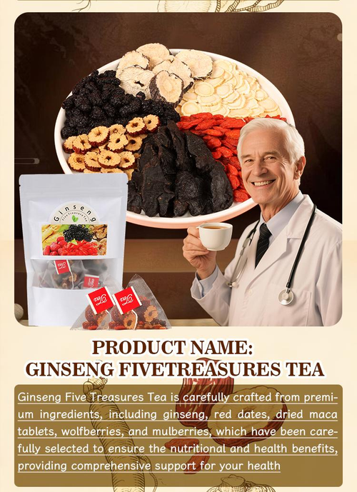 20 packs-Kidney Tea Formula Ginseng Wubao Tea, kidney tea for both men and women, natural herbal kidney ingredients Traditional Bever Organic Drink Detox and Purify, filled with healthy tea leaves