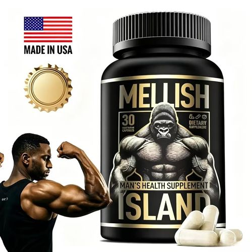 Mellish Island – A natural energy and vitality supplement for men – supports healthy blood circulation and venous health – herbal ingredients, men's formula.