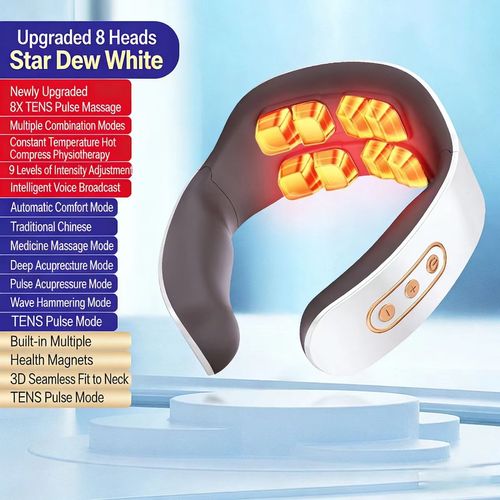 Konka Cervical Spine Massager Massager Home Neck Massager USB Rechargeable Hot Compress Neck Physiotherapy Device