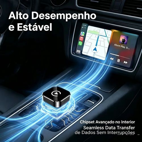 Atmosfera de Verão Novo adaptador CarPlay sem fios de 2026—compatível com dispositivos iPhone e Android. Com funcionalidades de ligação rápida e chamadas sem mãos, é um acessório automóvel ideal.