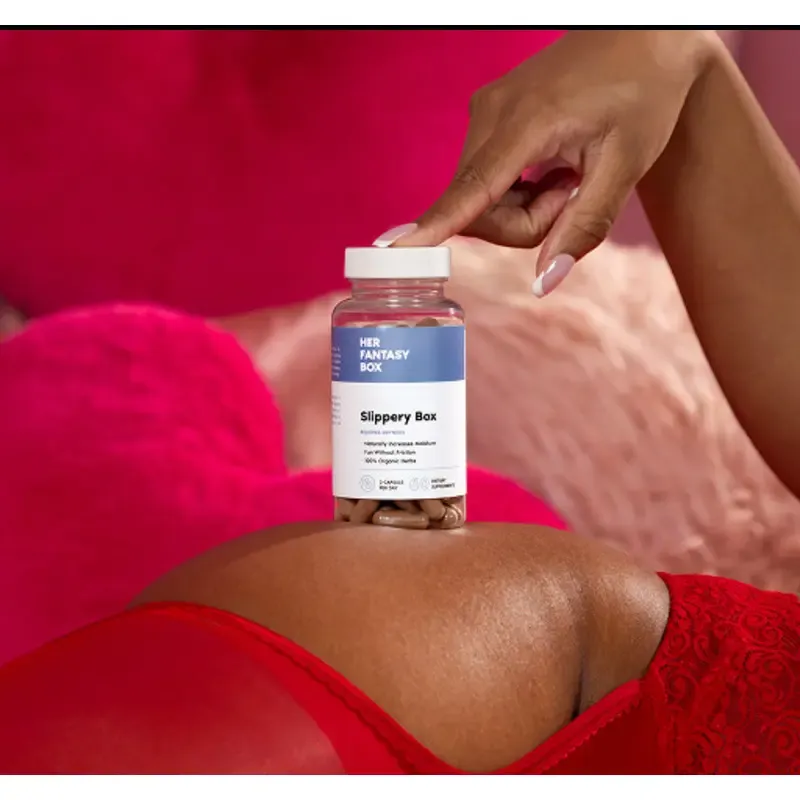 Slippery Box - Extra Moisture Support Capsules| Natural herbal extract Red Jade-60 pills.