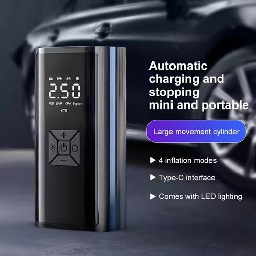 Portable Car Air Pump - Inflate Anytime, Anywhere! Perfect for Cars, Motorcycles & Bikes 🚗💨