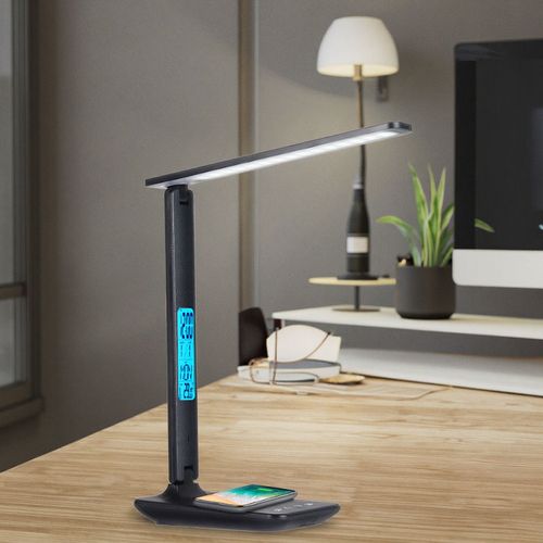 Multifunctional LED Desk Lamp – Eye-Friendly, Foldable & Wireless Charging 💡
