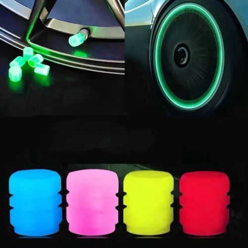 Glow-Up Valve Caps for Cars & Motorcycles(Color random, 4 pieces per set, 2 sets per pack)