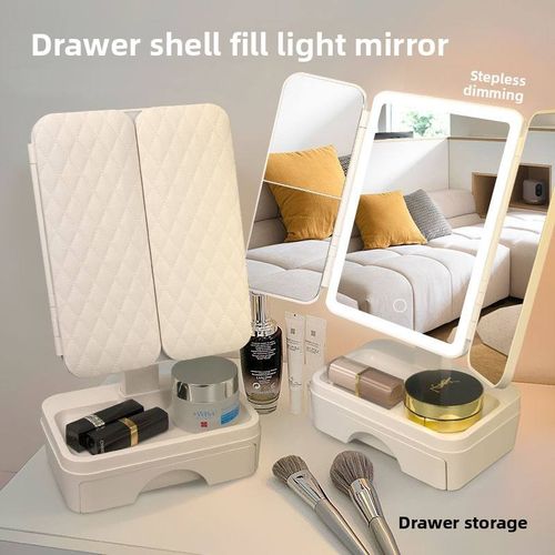 Daily Beauty Essential: Foldable LED Rechargeable Mirror