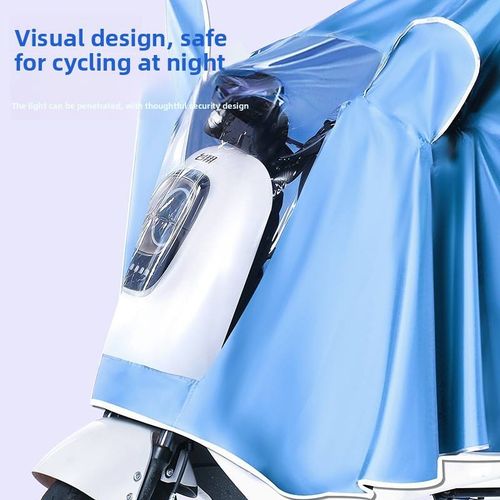 Waterproof Raincoat for Electric Bikes - Full-Body Protection, Thickened & Oversized